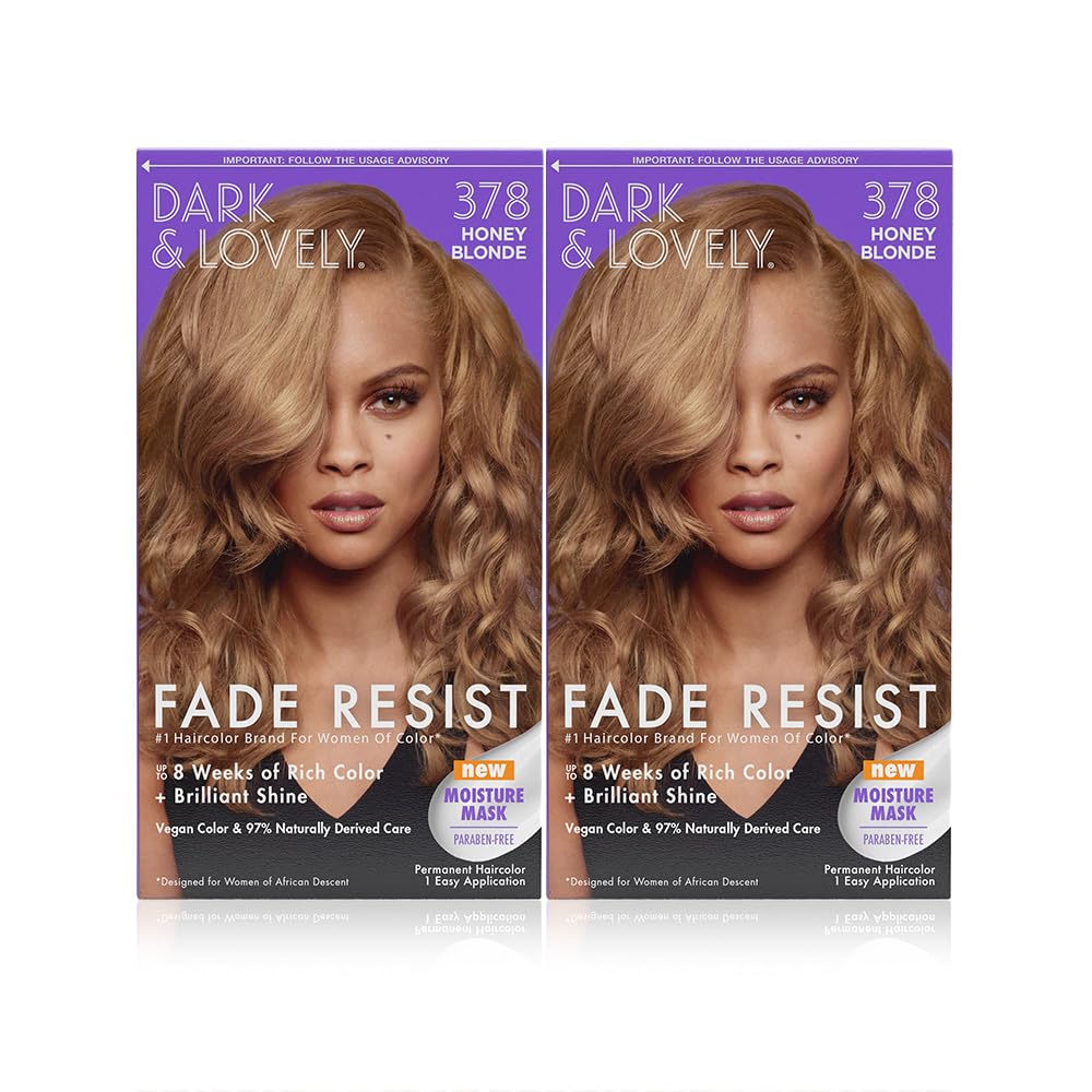 SoftSheen Dark and Lovely, tinte permanente, cobertura de canas al 100% para un look definido.