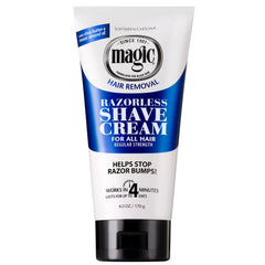 SoftSheen Magic Razorless Crema, botella lista para depilar sin rasurar.