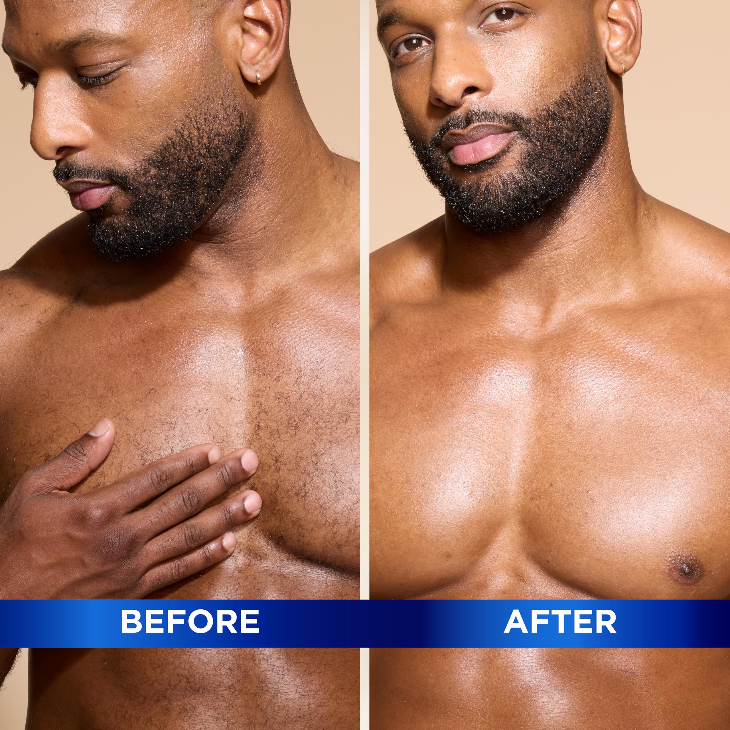 SoftSheen Magic Razorless Crema, línea para barba y cabeza sin rasurar.
