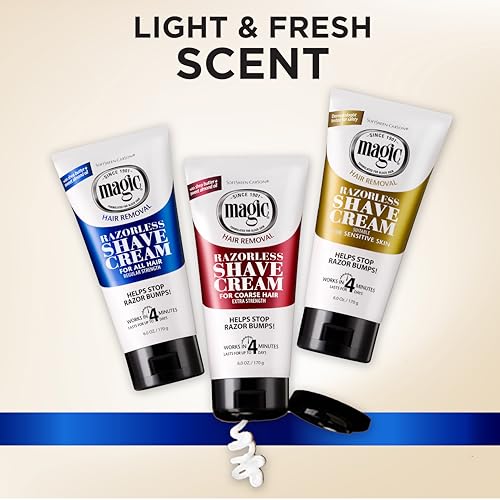 SoftSheen Magic Razorless Crema, cuidado masculino diario y cómodo.