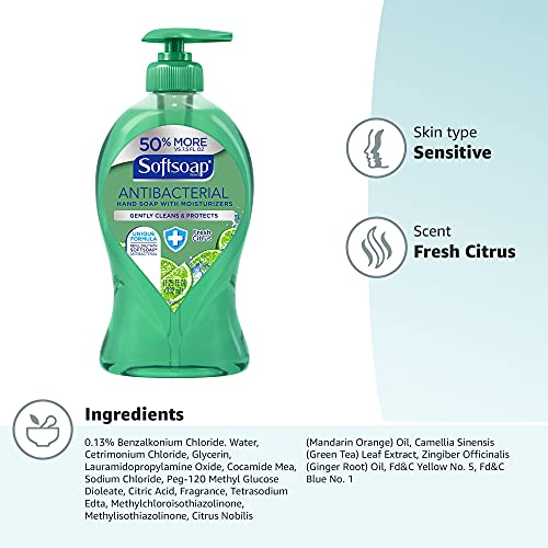 Aroma cítrico fresco de Softsoap al lavar las manos