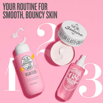 Sol de Janeiro Beija Flor Body Wash foamy lather during shower.