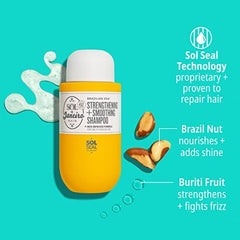 Sol de Janeiro Joia Champú con Buriti nutre y aporta brillo.