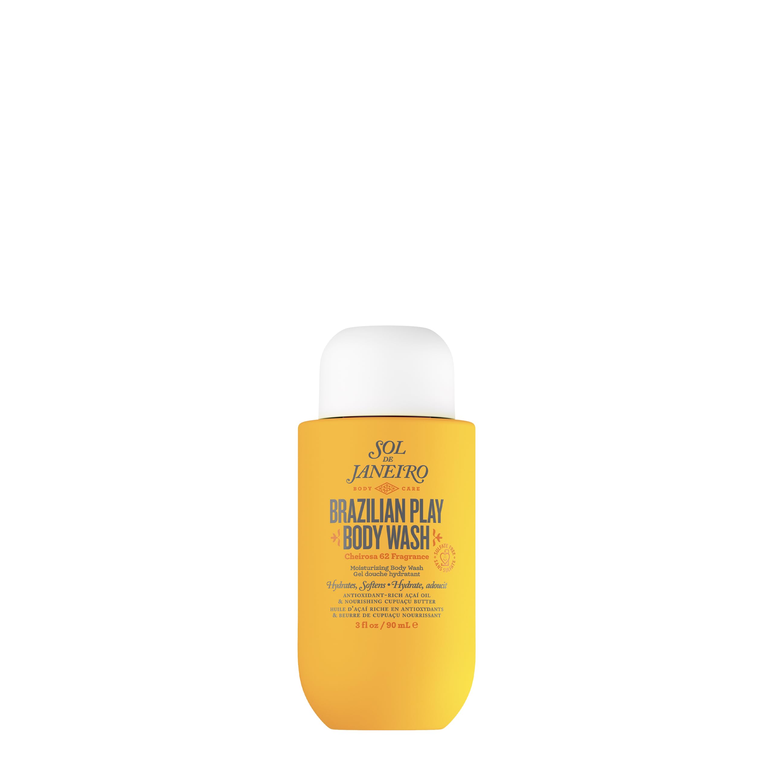 Sol de Janeiro Brazilian Play shower cream-gel bottle for a luxurious, hydrating cleanse.