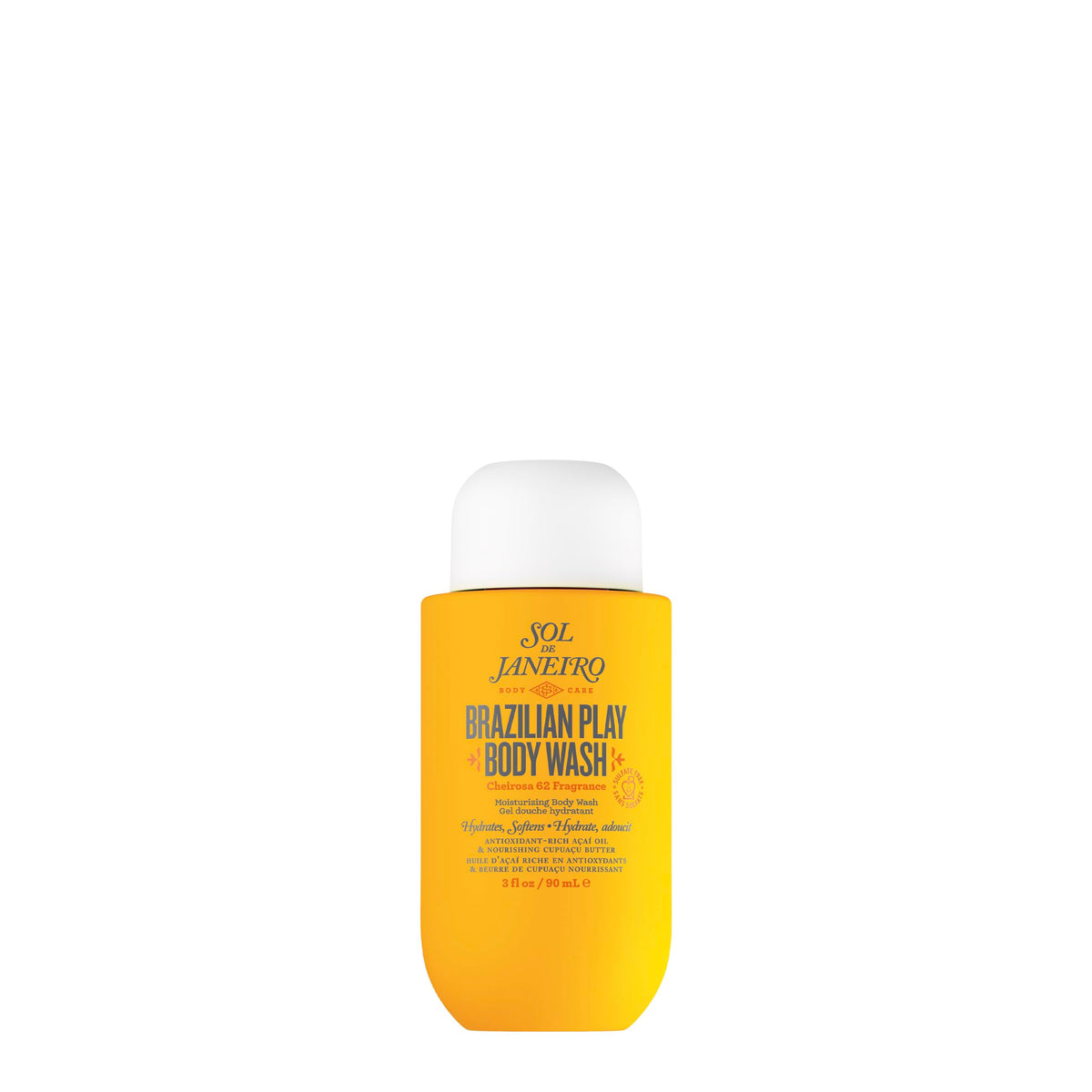 Sol de Janeiro Brazilian Play shower cream-gel bottle for a luxurious, hydrating cleanse.
