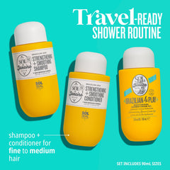 Sol de Janeiro champú reparador para cabello fino a medio, reduce el frizz.