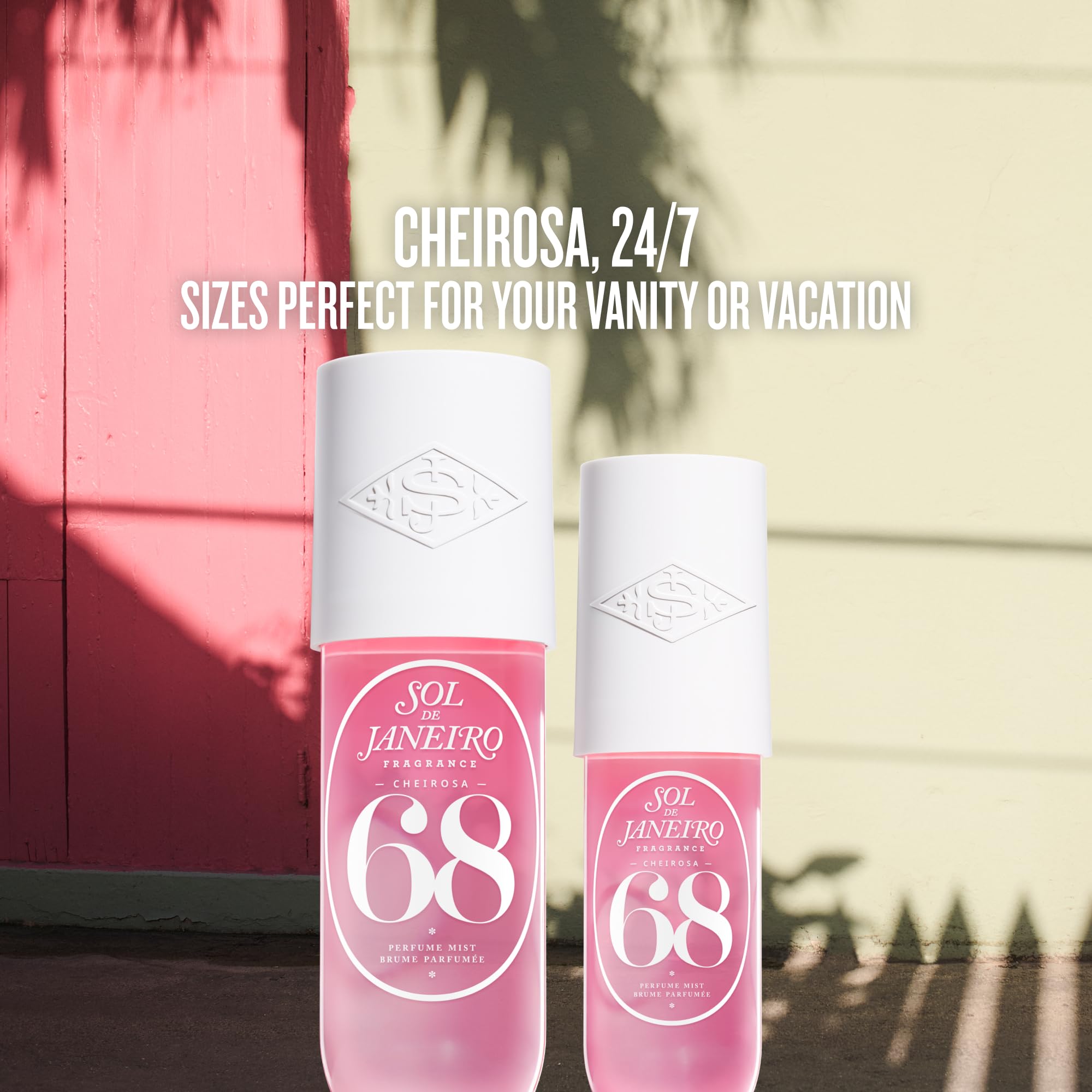Sol de Janeiro Cheirosa 90 ml travel bottle ideal for on-the-go freshness.