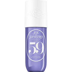 Sol de Janeiro Cheirosa59 con notas de vainilla y violeta para una fragancia envolvente.