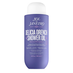 Sol de Janeiro Delicia Drench: botella elegante para hidratación suave durante la ducha.