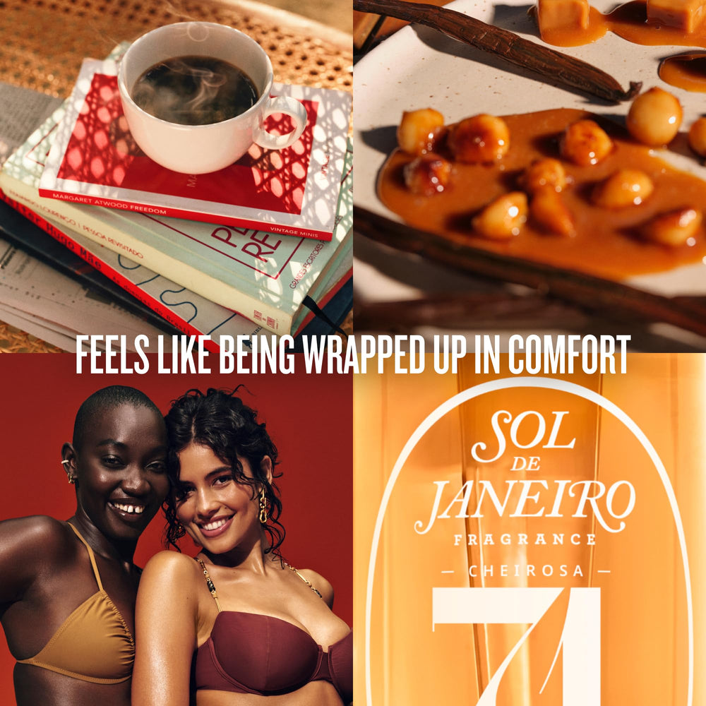 Etiqueta decorativa de Sol de Janeiro en frasco.