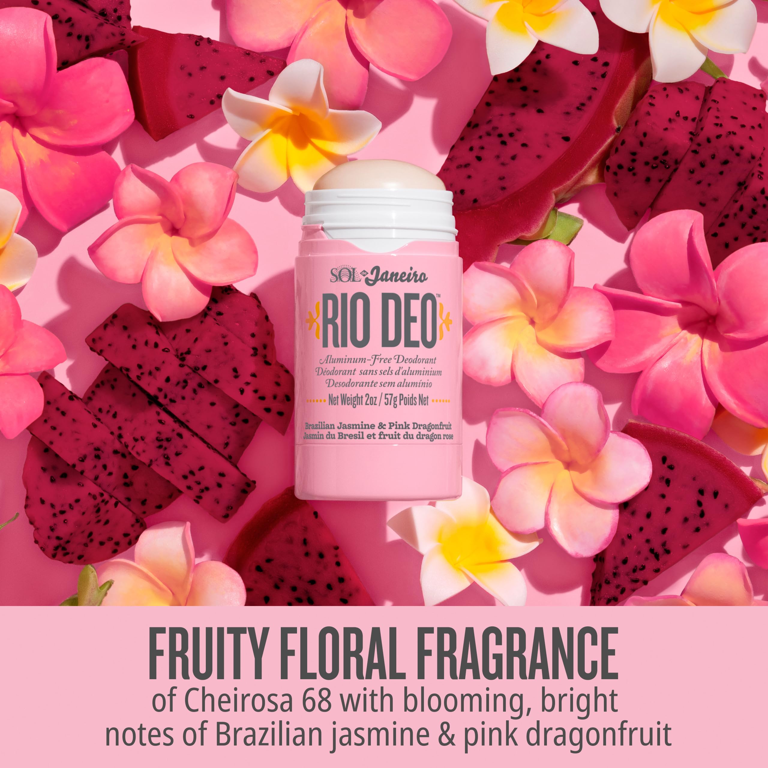 Notas frutales y florales: jazmín brasileño y pitaya en Cheirosa 68