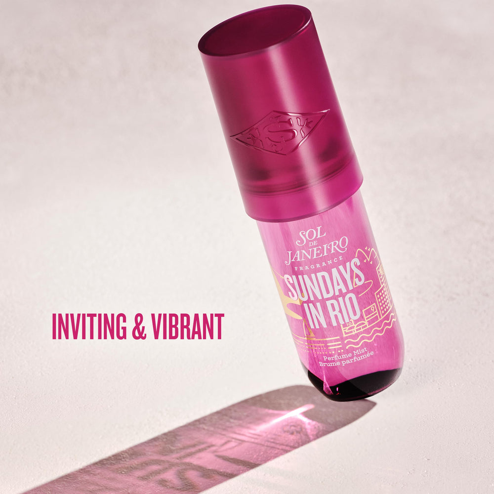 Sol de Janeiro Sundays in Rio bottle with amber musk tone on skin