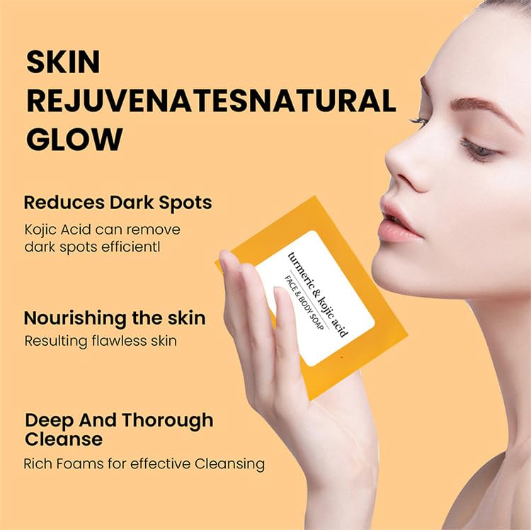 SolaceSkin Jabón Curcuma Limón limpieza profunda y poros limpios.