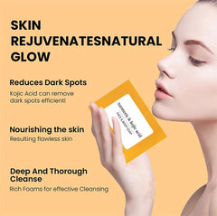 SolaceSkin Jabón Curcuma Limón limpieza profunda y poros limpios.
