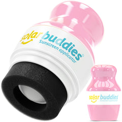Solar Buddies aplicador solar rosa facilita una aplicación precisa y limpia