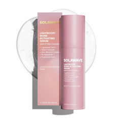 Solawave LightBoost Serum-textura suave para un deslizamiento cómodo durante la terapia de luz.