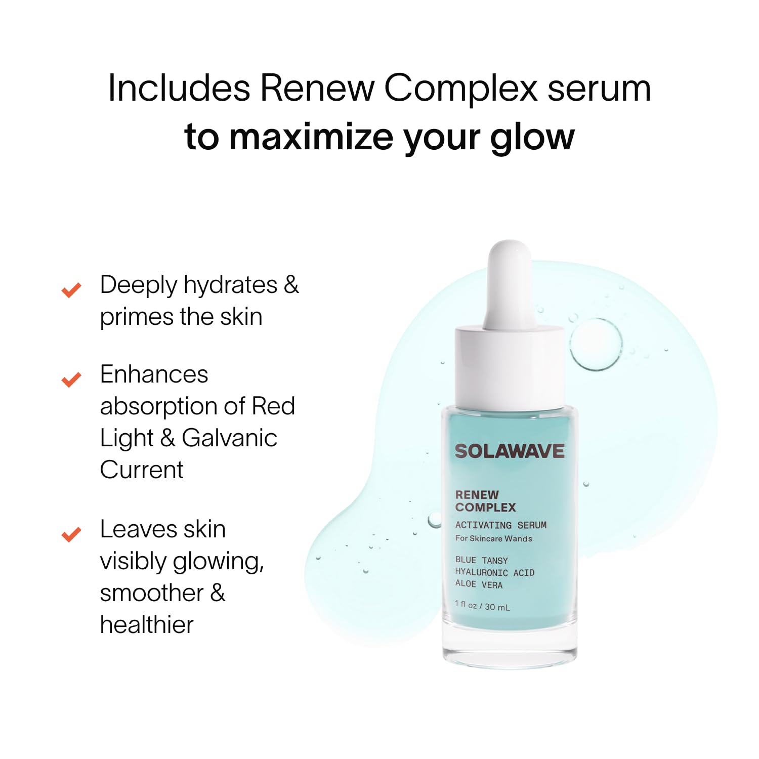 Solawave realiza un masaje facial para mayor relajación y circulación