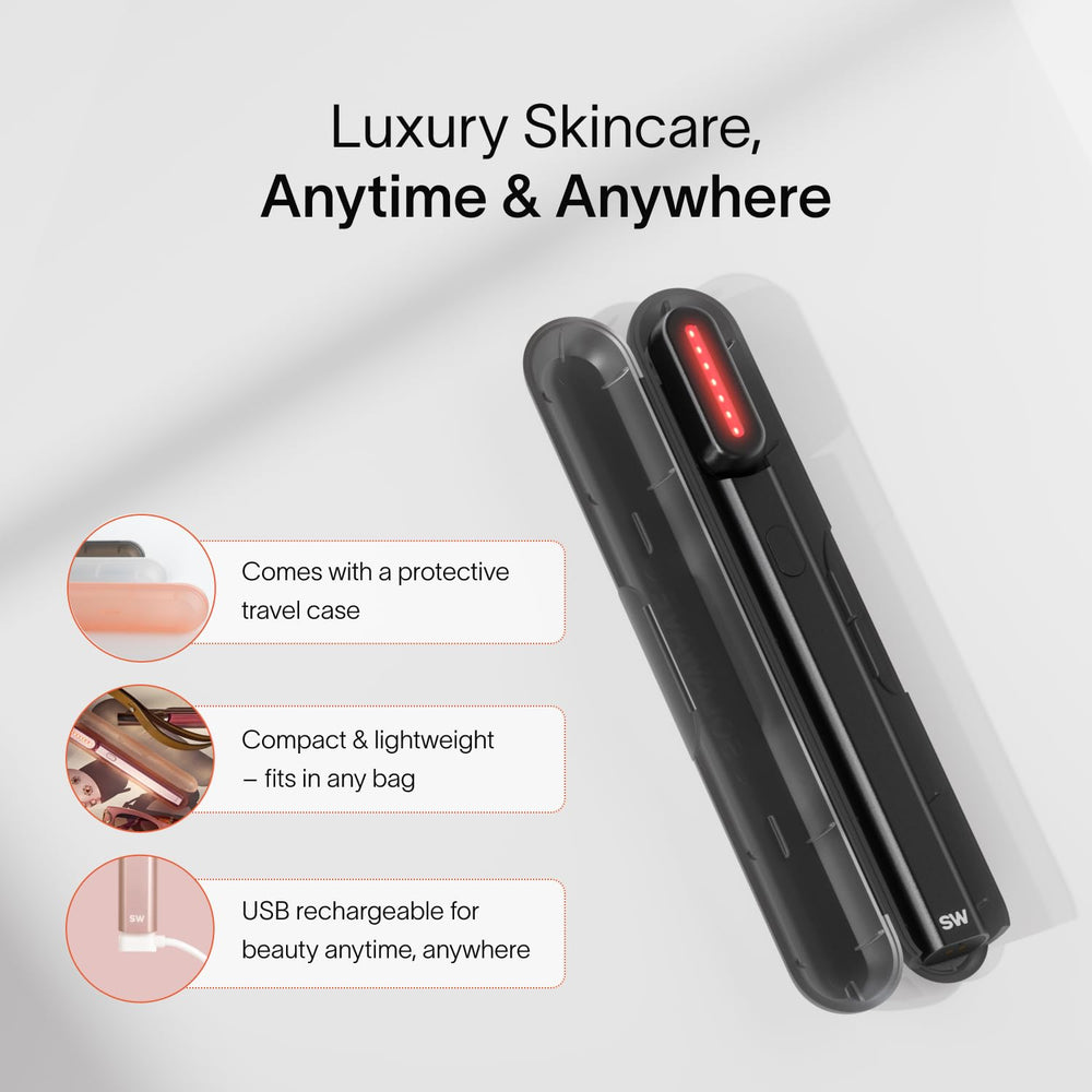Solawave: solution compacte offrant une expérience beauté professionnelle à domicile.