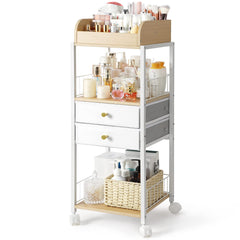SOLIMINTR Organisateur maquillage avec tiroirs, rangement pratique pour accessoires beauté.