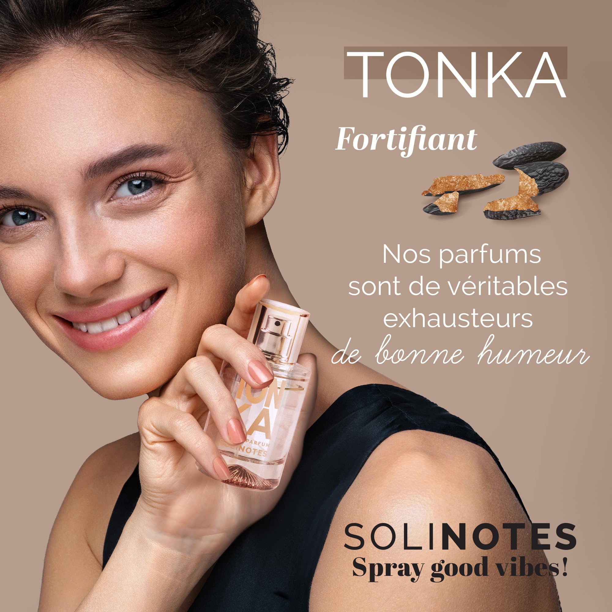 Aroma duradero de Tonka para acompañarte todo el día