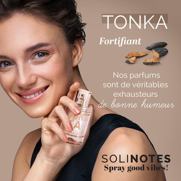 Aroma duradero de Tonka para acompañarte todo el día