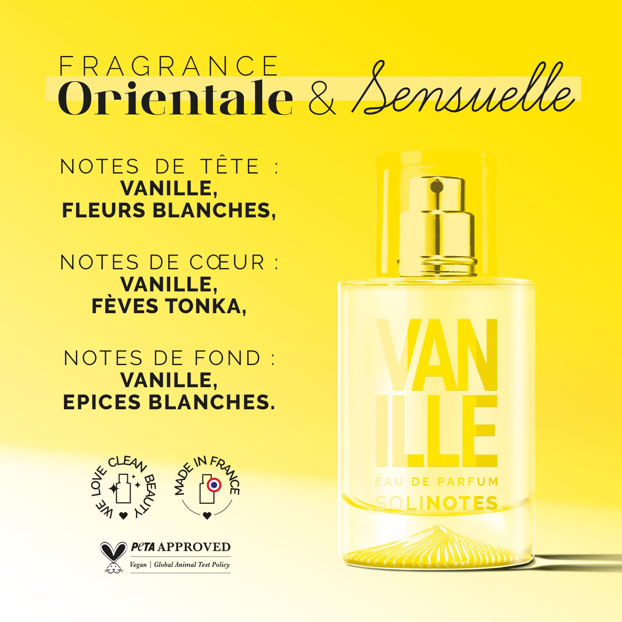 Solinotes Vanilla: envase claro que inspira momentos de calma.
