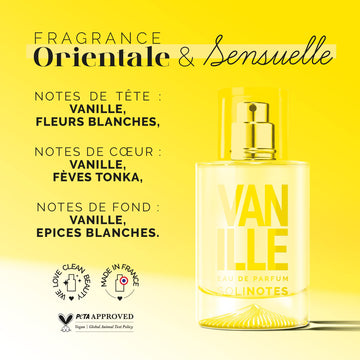 Solinotes Vanilla: envase claro que inspira momentos de calma.