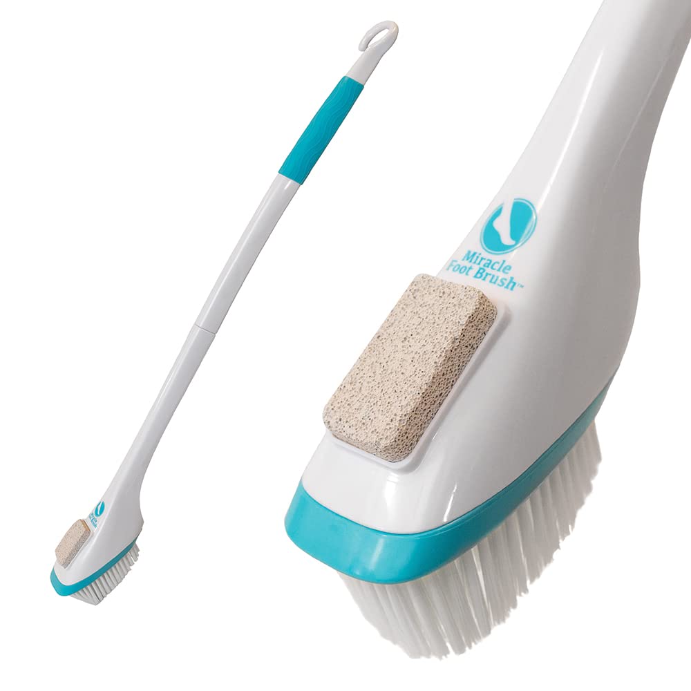 Cepillo Milagro para Pies con mango ergonómico para un agarre estable en la ducha
