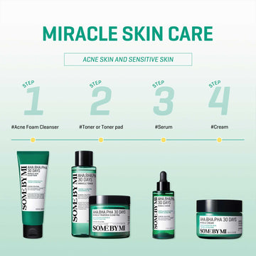 SOME BY MI Crema Miracle 30 Días, acabado suave para piel sensible.