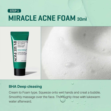 SOME BY MI Miracle Clear Foam : mousse nettoyante, apaisante et peau sensible
