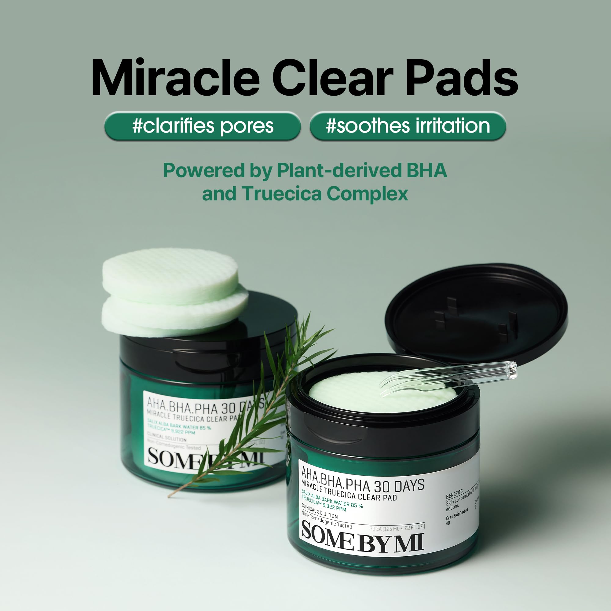 SOME BY MI Pad exfoliant AHA/BHA/PHA purifiant et texture plus lisse.