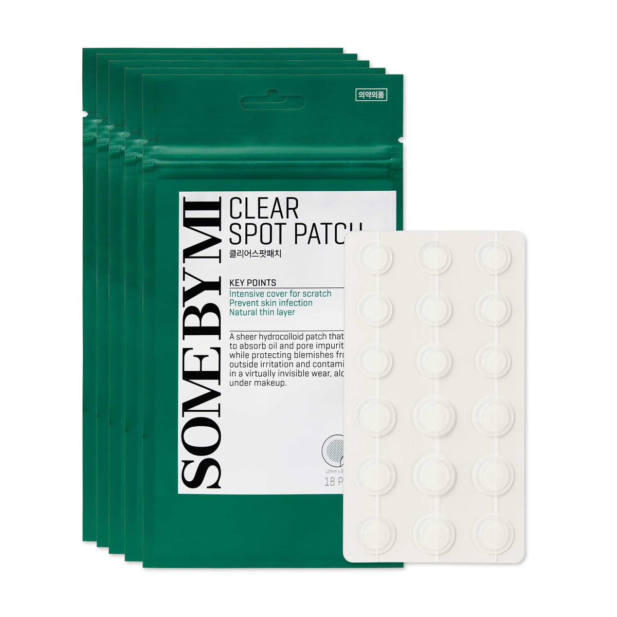 Parche SOME BY MI para imperfecciones 10 mm, adhesivo suave y discreto.