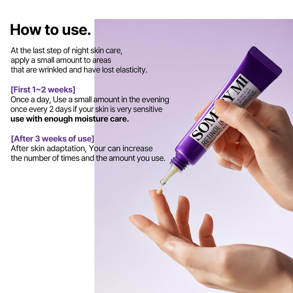 SOME BY MI Retinol Eye Cream: sensación calmante al aplicar, ideal para uso diario.