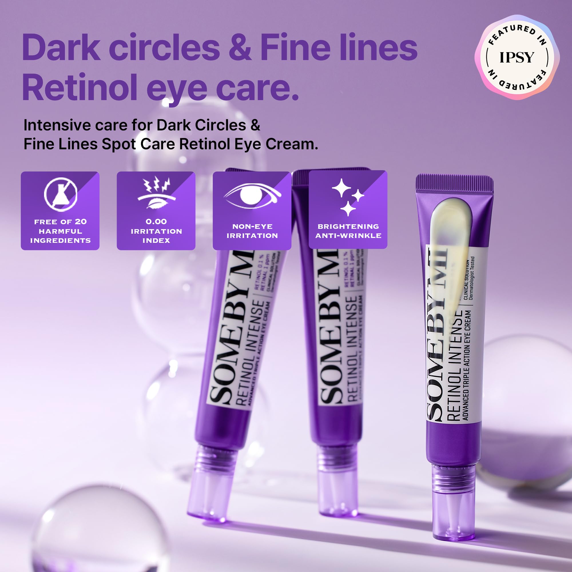 SOME BY MI Retinol Eye Cream: tubo de 30 ml, textura suave que hidrata la piel.