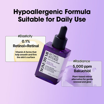 SOME BY MI Retinol Serum bottle in hand ready for routine.