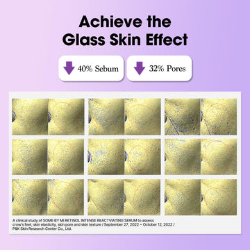 SOME BY MI Retinol Serum texture swatch showing a silky finish.
