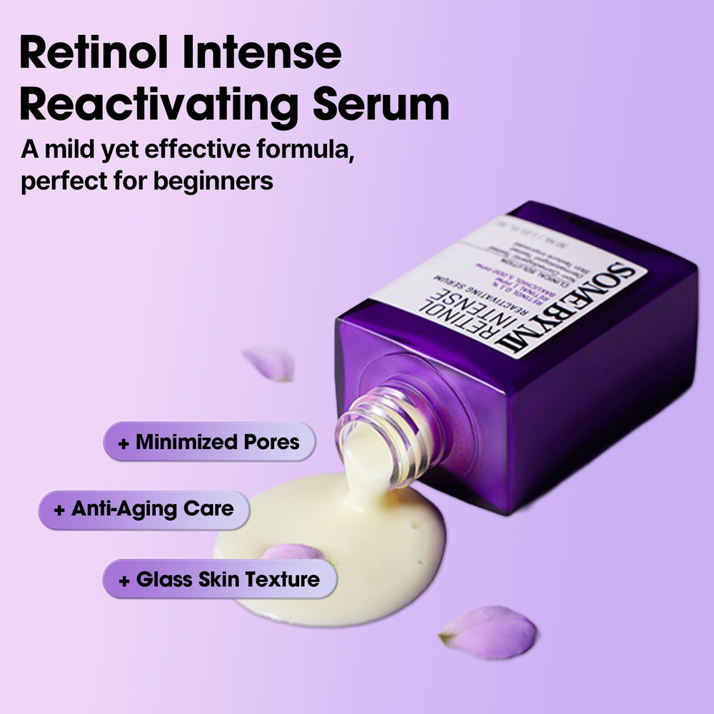 SOME BY MI suero retinol intenso con aplicador para dosificación precisa.