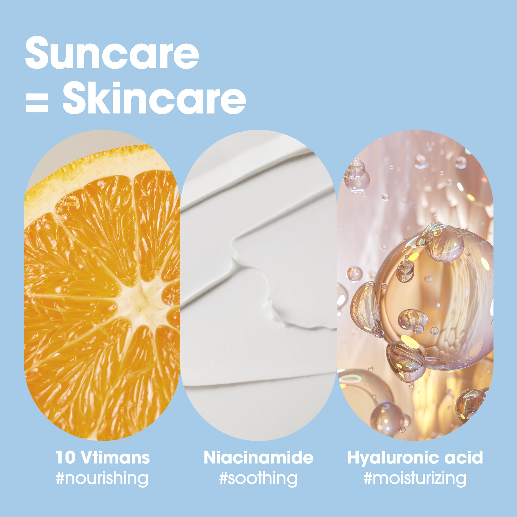 SOME BY MI V10 Hyal Air Fit Sunscreen, aplicación suave en la cara tras la limpieza