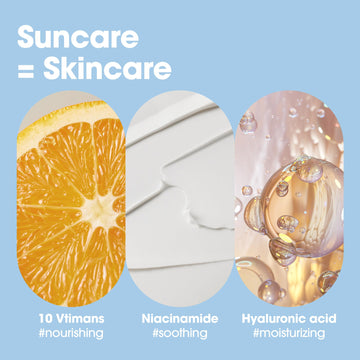 SOME BY MI V10 Hyal Air Fit Sunscreen, aplicación suave en la cara tras la limpieza