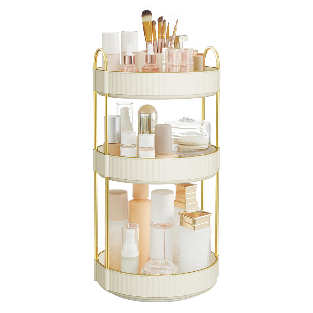 SONGMGICS organizador de maquillaje con giro 360 para acceso rápido en el tocador