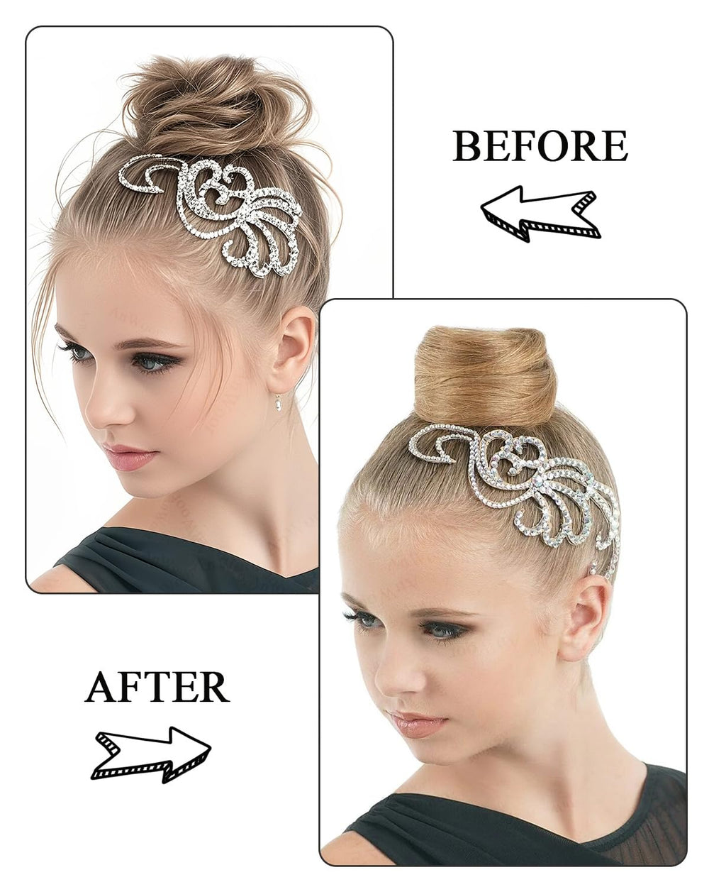 SONGZHIHAO peine divisor cabello: facilita crear líneas limpias.
