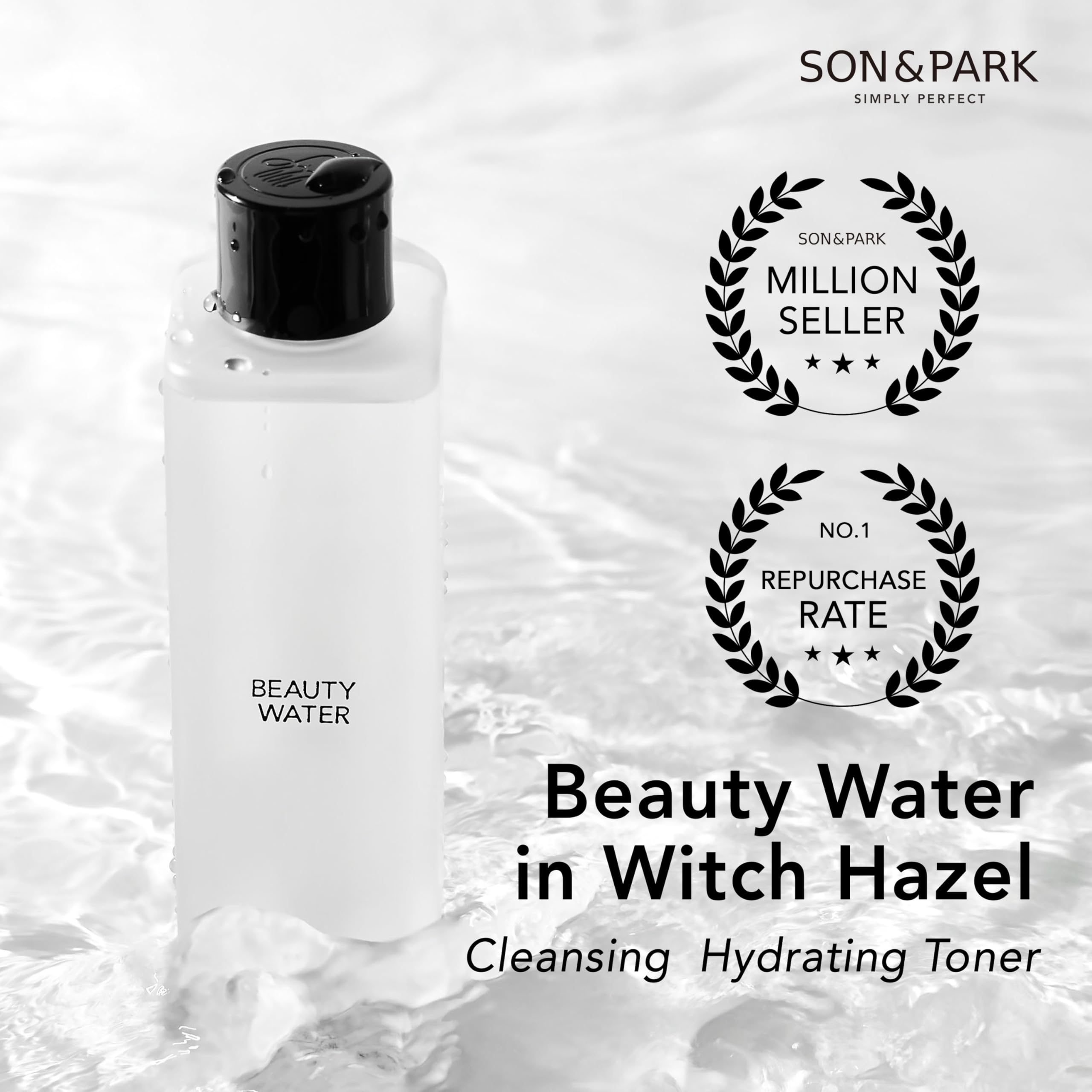 SON&PARK Agua de Belleza: aplicación con disco de algodón para limpieza suave
