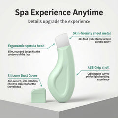 Sookga Espátula limpieza facial silicona, superficie suave para exfoliar sin irritar.