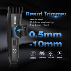 Soonsell Manscape corte pelo cuerpo IPX7 para una higiene segura en la ducha.