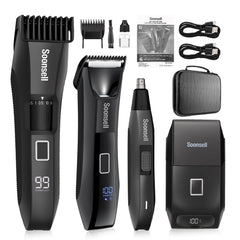 Soonsell Manscape muestra la rueda de ajuste para elegir la longitud ideal de la barba.