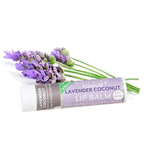 Bálsamo labial vegano Soothing Touch con sabor coco-lima para frescura diaria.