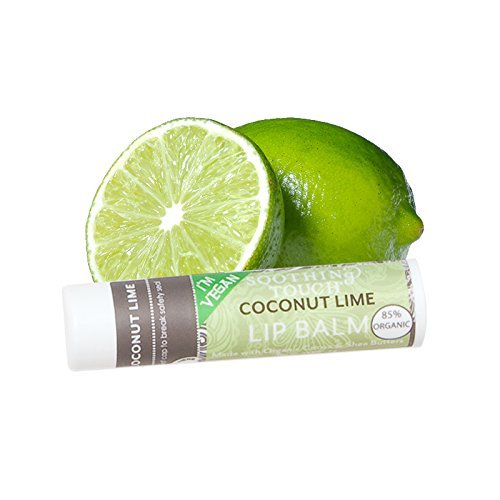 Soothing Touch bálsamo labial vegano libre de gluten y parabenos.