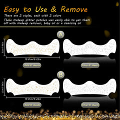 SOOVSY parches dorados con formas para realzar rasgos de forma suave.