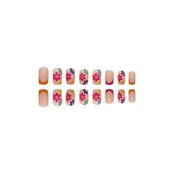 SOOZEE uñas acrílicas cobertura total en tono rosa piel, duraderas.