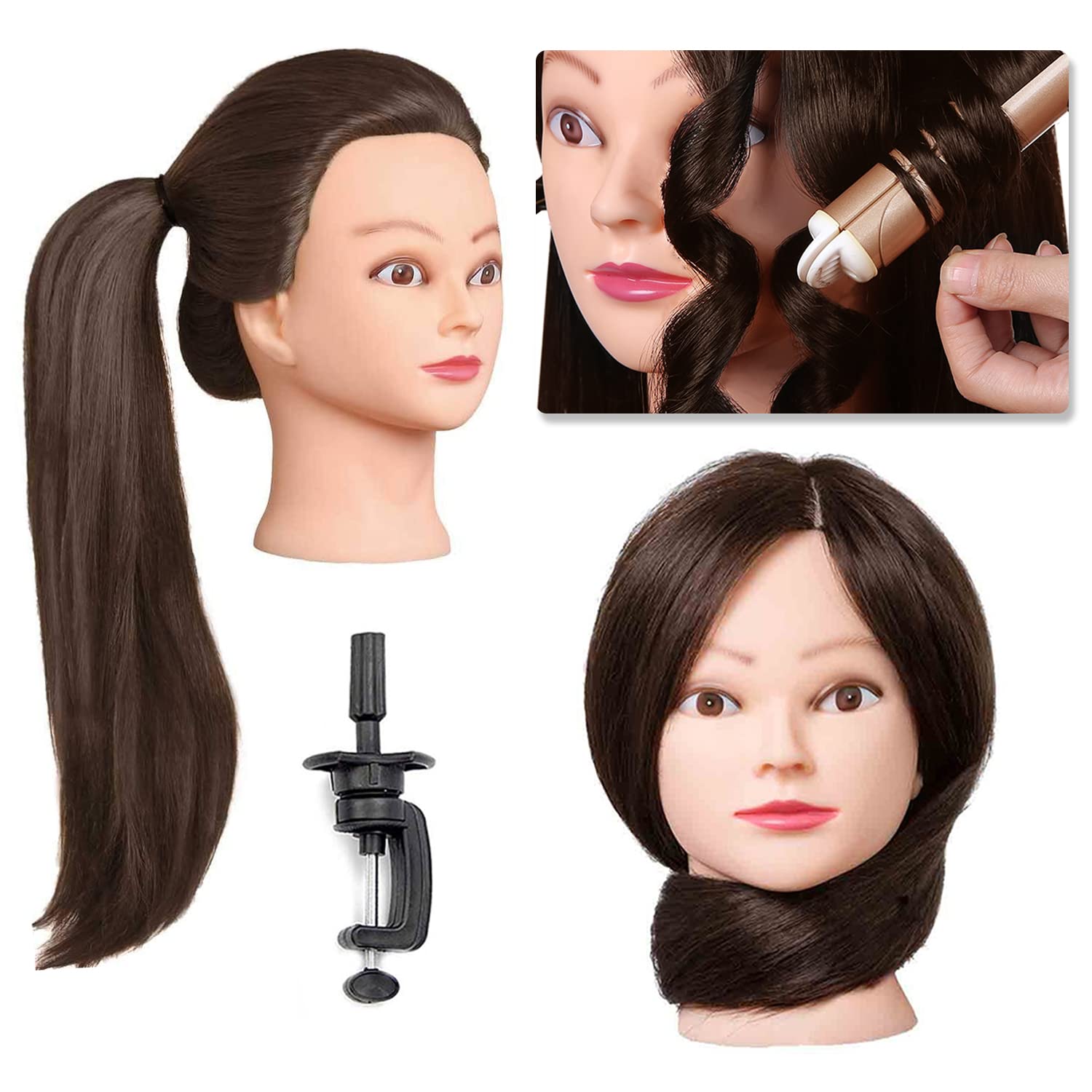 Demostración de rizos en cabello SOPHIRE para practicar técnicas